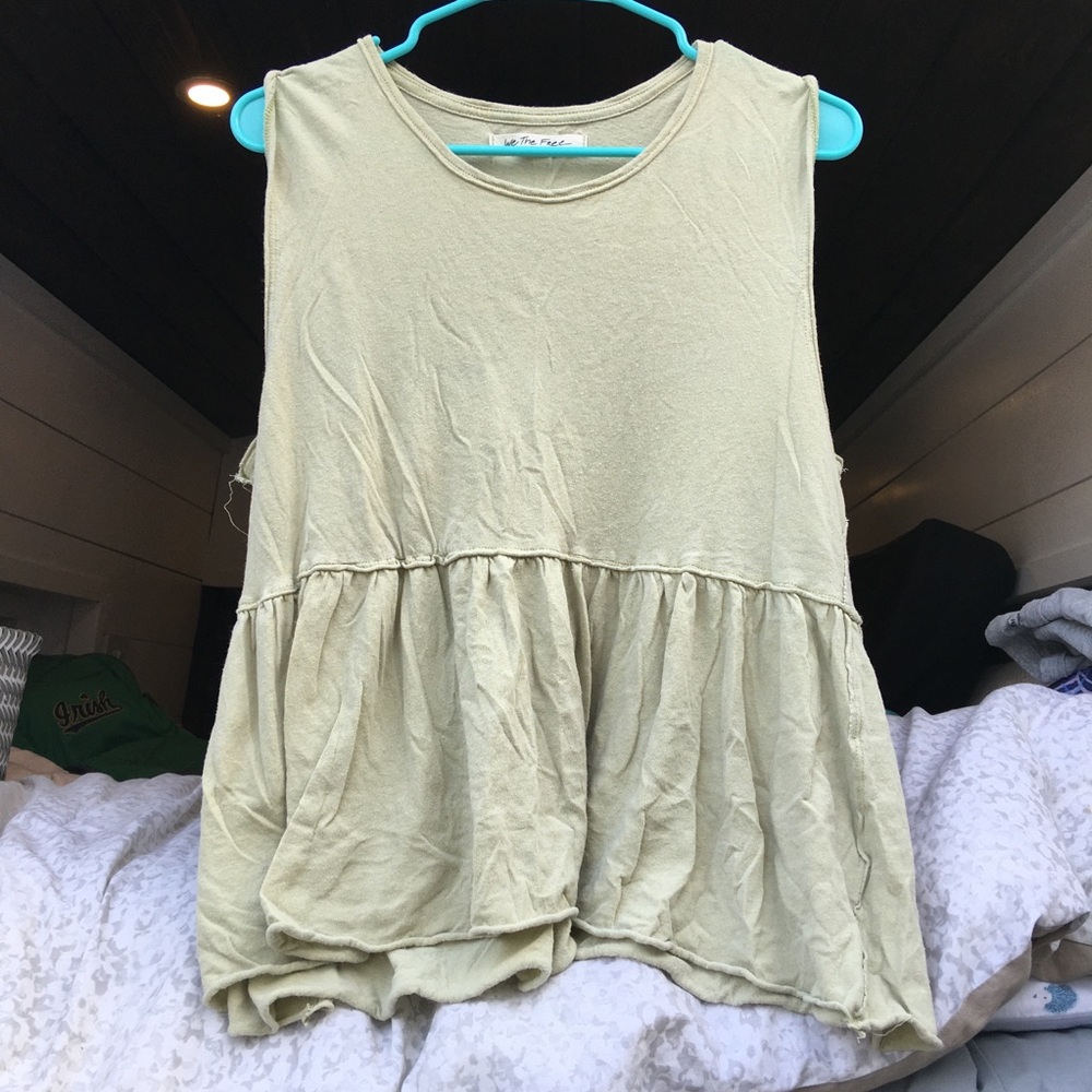 Free People Smocked Tank Top